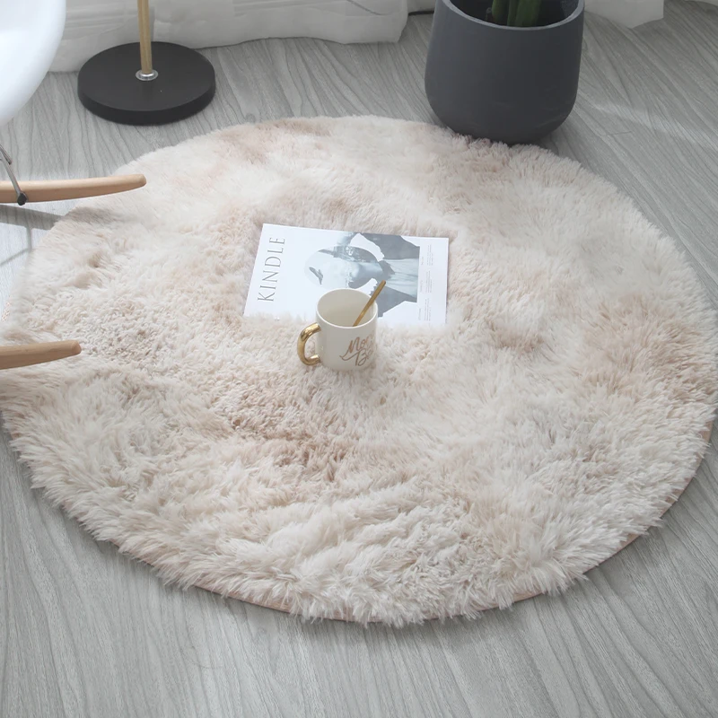 

round Carpet Bedroom Disposable Living Room Blanket Computer Chair Rocking Chair Floor Mat Simple Photography Carpet round