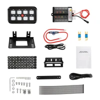 universal 8 gangs led on off control switch panel power system electronic relay system for suv camper rv marine