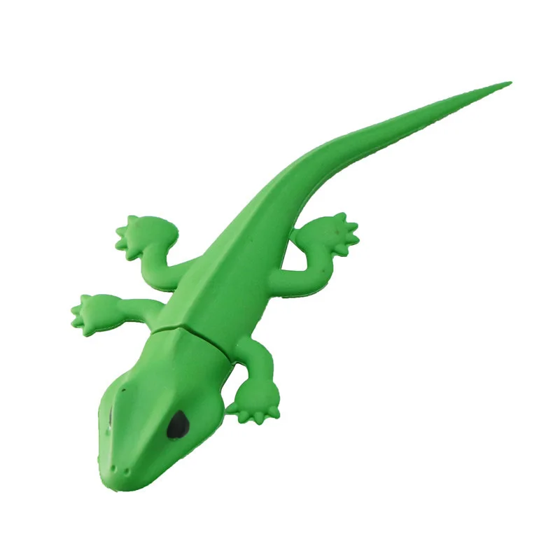 USB флеш накопитель зеленые броши в виде ящерицы 4 ГБ 8 16 32 64 Гб Gecko 3 0 высокое