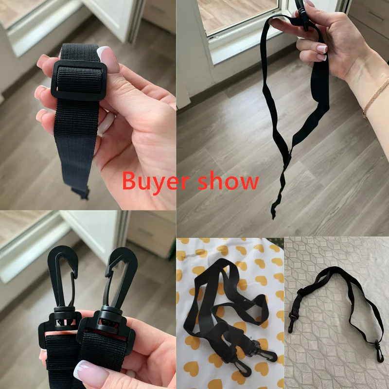 Adjustable Belts Replacement Shoulder Bag Strap Detachable Belt for Messenger Bags Black Long Straps Bag Accessories Part