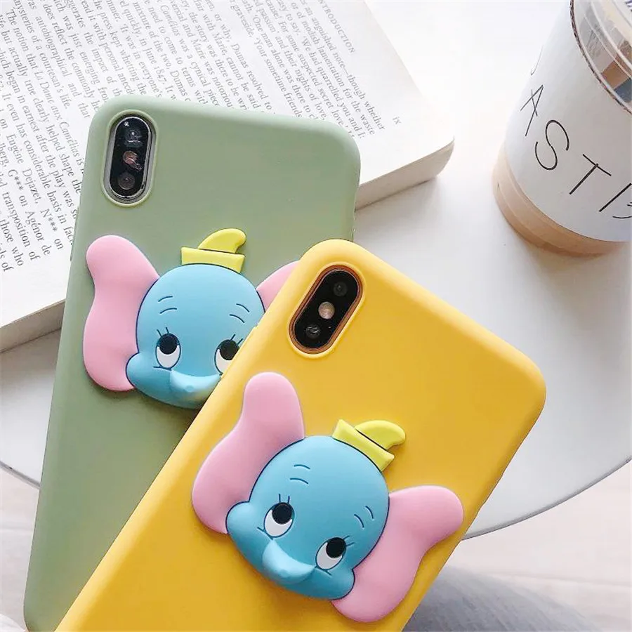 Ультратонкий Мягкий чехол для телефона с мультяшным 3D слоном ярких цветов huawei Y9