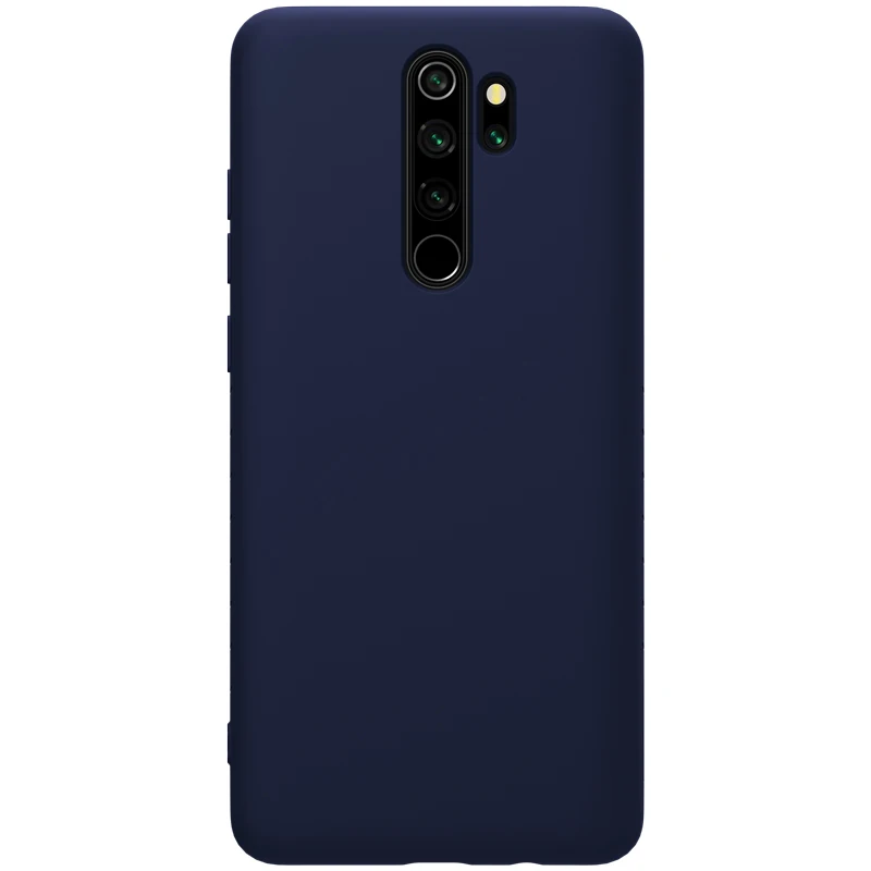 Для Xiaomi Redmi Note 8 Pro 8 чехол Nillkin резиновая обернутая Жидкая силиконовая Мягкая сенсорная задняя крышка для Redmi Note 8 Pro 8 чехол - Цвет: Blue