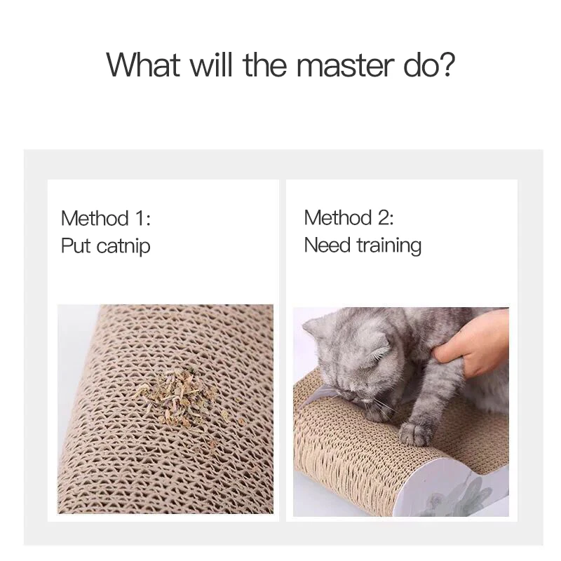 

Cat Toys Cat Scratch Board Pad Scratching Double-sided Corrugated Paper Pad Cats Nail Scraper Mat Mattress Claw Care Cat Toy