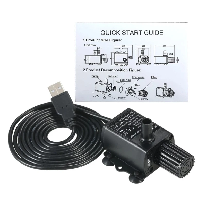 Профессиональный низкий уровень шума высокая эффективность QR50A DC 5V 2 4 W 250L/ H