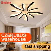 modern led acrylic ceiling light fixture creative design led chandelier ceiling lamp rc dimming indoor lighting plafon lustres