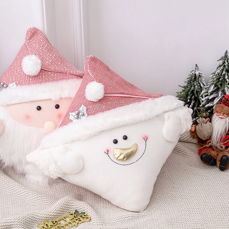 

Чехол для детской подушки с надписью "Merry Christmas"