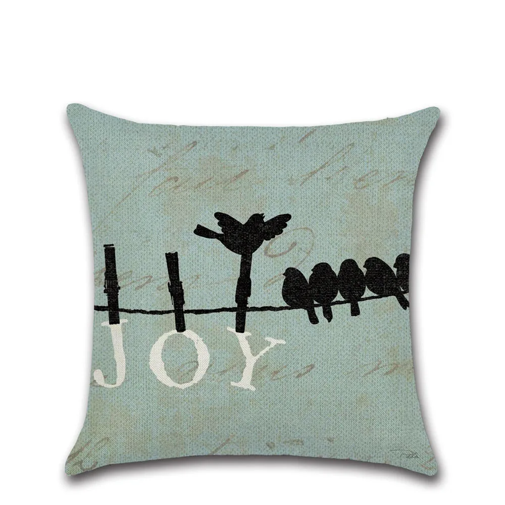 Птица рум тема на полюсе 45*45 см чехол для подушки льняная подушка автомобиля