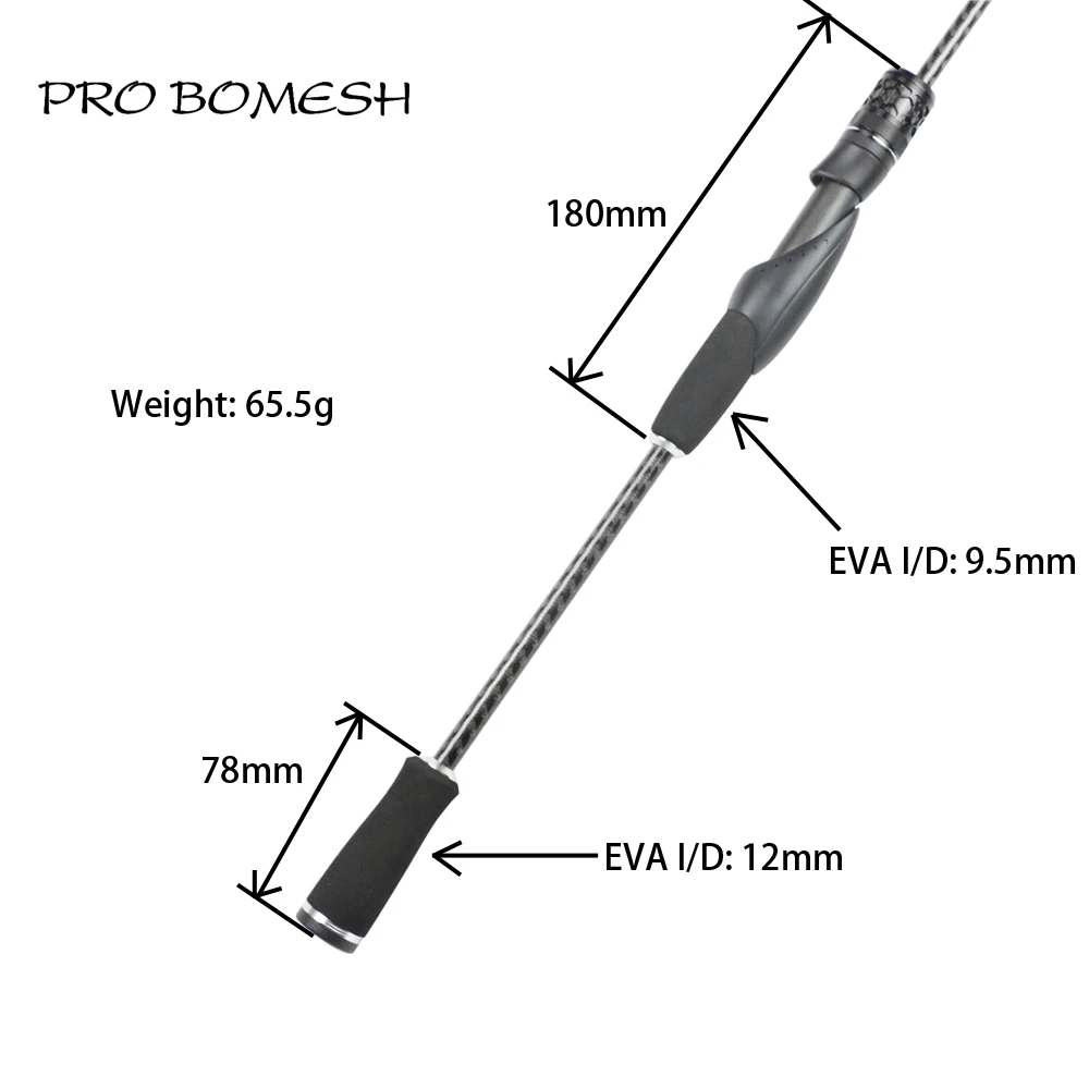 Pro Bomesh 1 комплект алюминиевая Зажимная гайка спиннинг литье EVA ручка комплект DIY материал для сборки удочки компоненты ремонт аксессуар