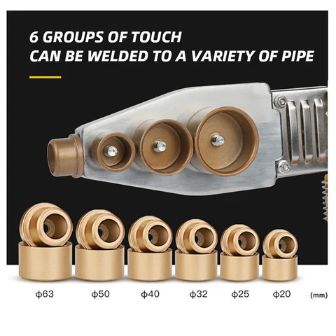 Аппарат для сварки водопроводных труб, 800 Вт, Φ 20-63 мм, 1 комплект