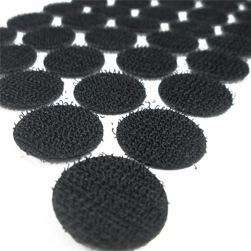 100 пар двухсторонних клейких крючков петли диски круглые крепежные ленты швейные