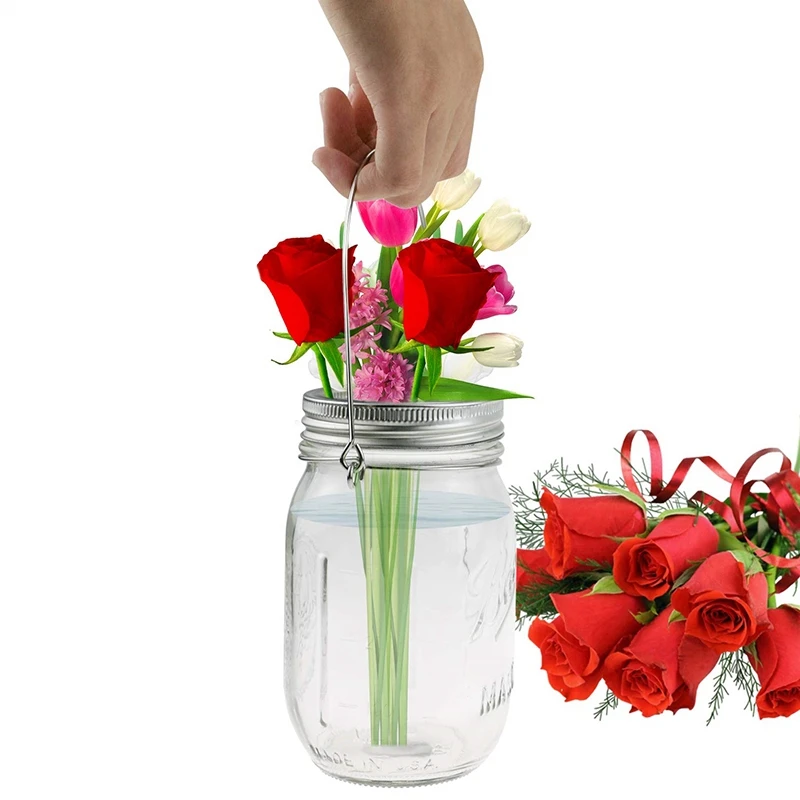 Hangers Hanging Mason Jars Quart Jar Handle for Regular Mouth Wire Lid | Дом и сад
