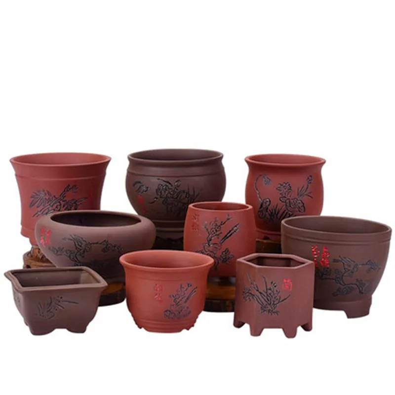 Новый Популярный суккулент маленький цветочный горшок Ручная роспись