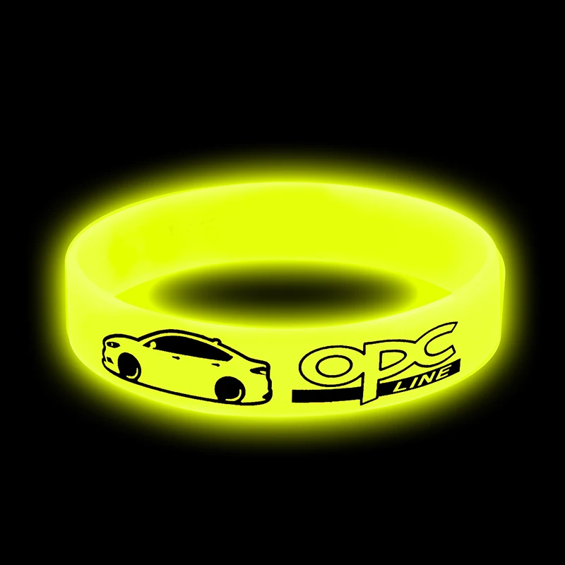 1pcs Luminous car badge Silicone holographic bracelet sport for Opel Zafira Astra Vectra styling Car accessories | Автомобили и