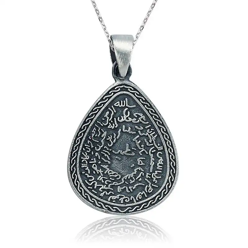 

Silver Kıtmir Prayer Drop Necklace