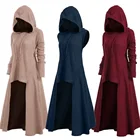 Платье с капюшоном для взрослых среднего возраста Ренессанс Хэллоуин Охотник Арчер костюмы для косплея винтажное средневековое карнавальное вечернее платье