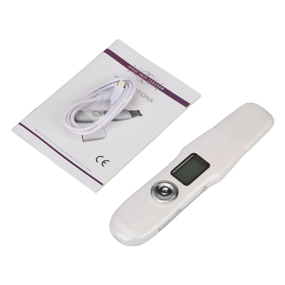 

Deep Cleaning Facial Peeling Skin Cleaner Ultrasonic Face Skin Scrubber Acne Removal Blackhead for Skin Care Beauty Massager