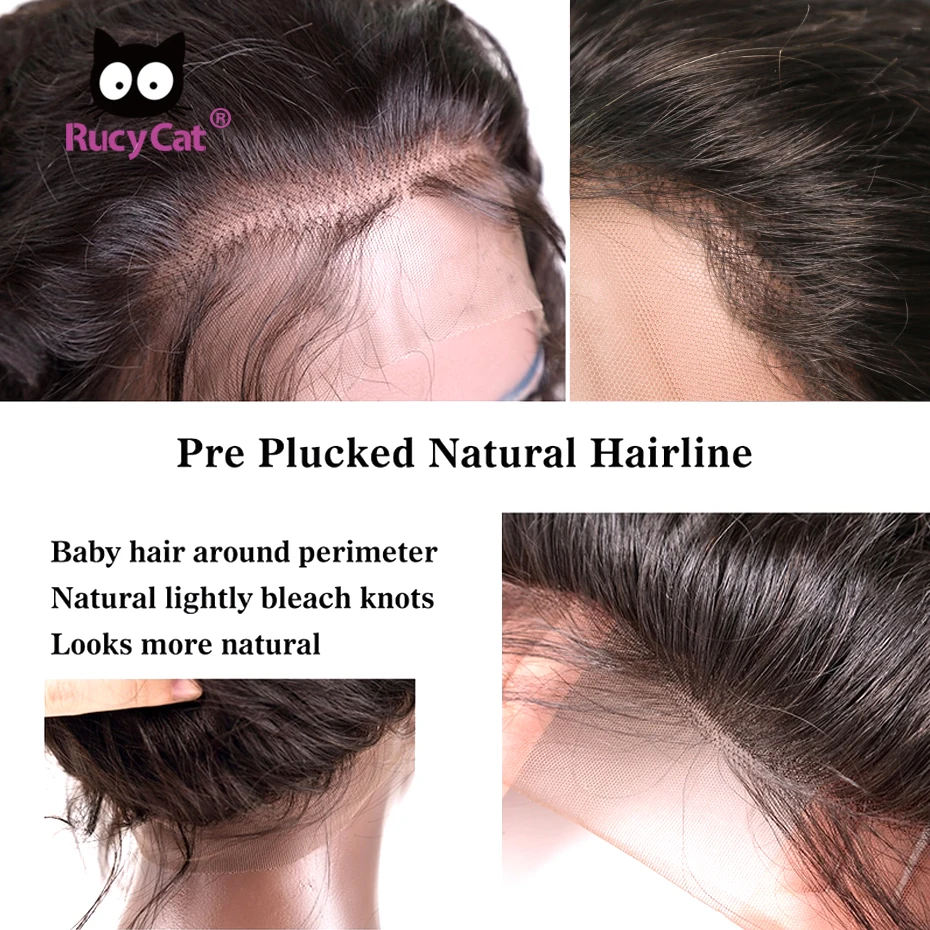 RucyCat 150% предварительно отобранные волосы Remy прямые человеческие для чернокожих