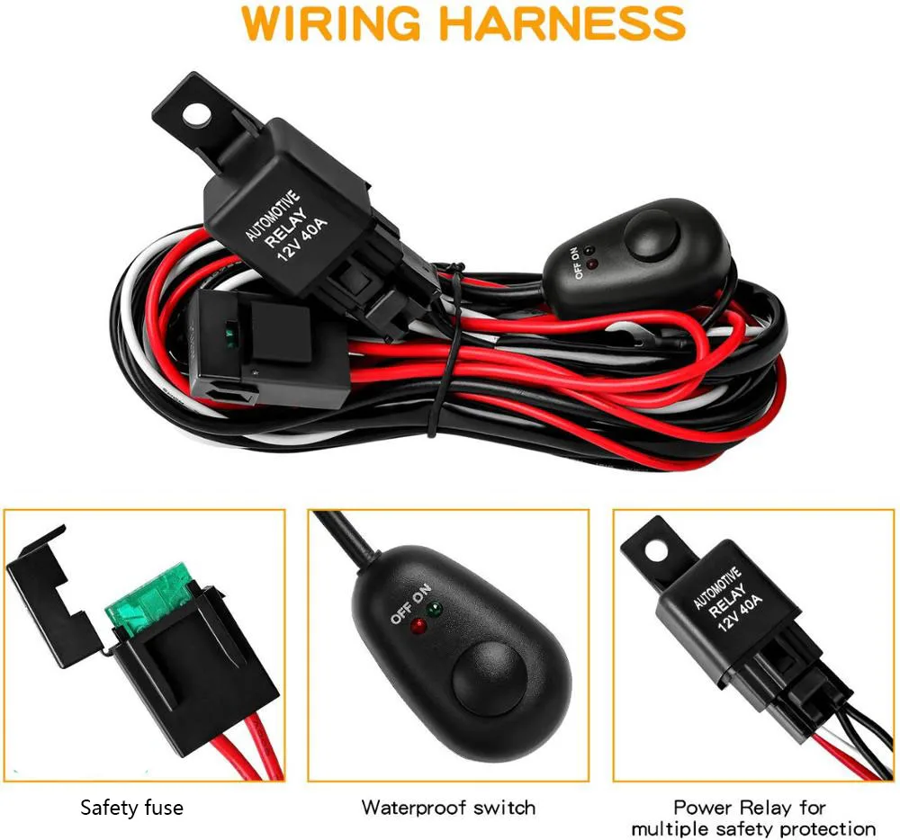 60 Вт 4 дюйма 20 светодиодный Водонепроницаемый рабочий светильник баров пятно