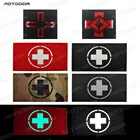 Светоотражающий крест медик EMT звезда жизни многоцветные спасательные ИК глава нашивки армейский тактический боевой аппликация эмблем значок