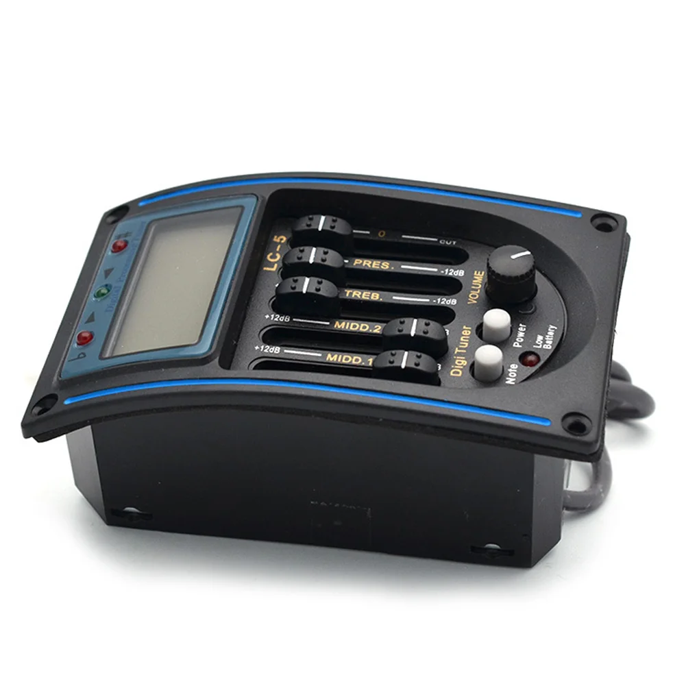 LC 5 Акустическая гитара пьезоэлектрический звукосниматель полос Подсветка