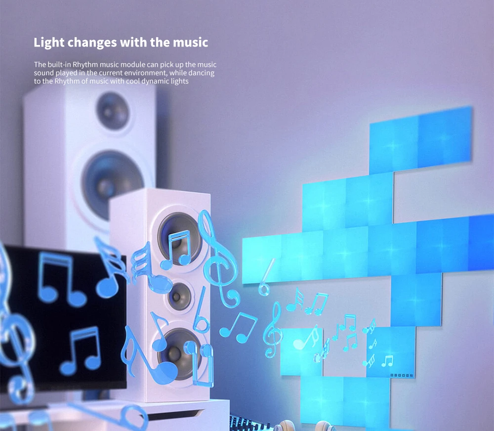 Ночной светильник Nanoleaf квадратный полноцветный умный нечетный светильник для работы с Mijia для Apple Homekit Google Home настройка на заказ