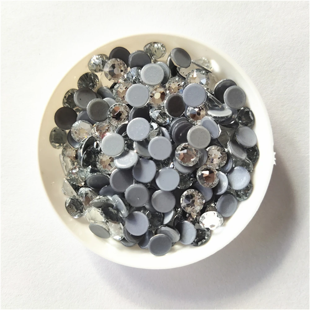 Новинка (8 больших + 8 маленьких) 16 граней АААА кристалл АВ стразы горячей фиксации
