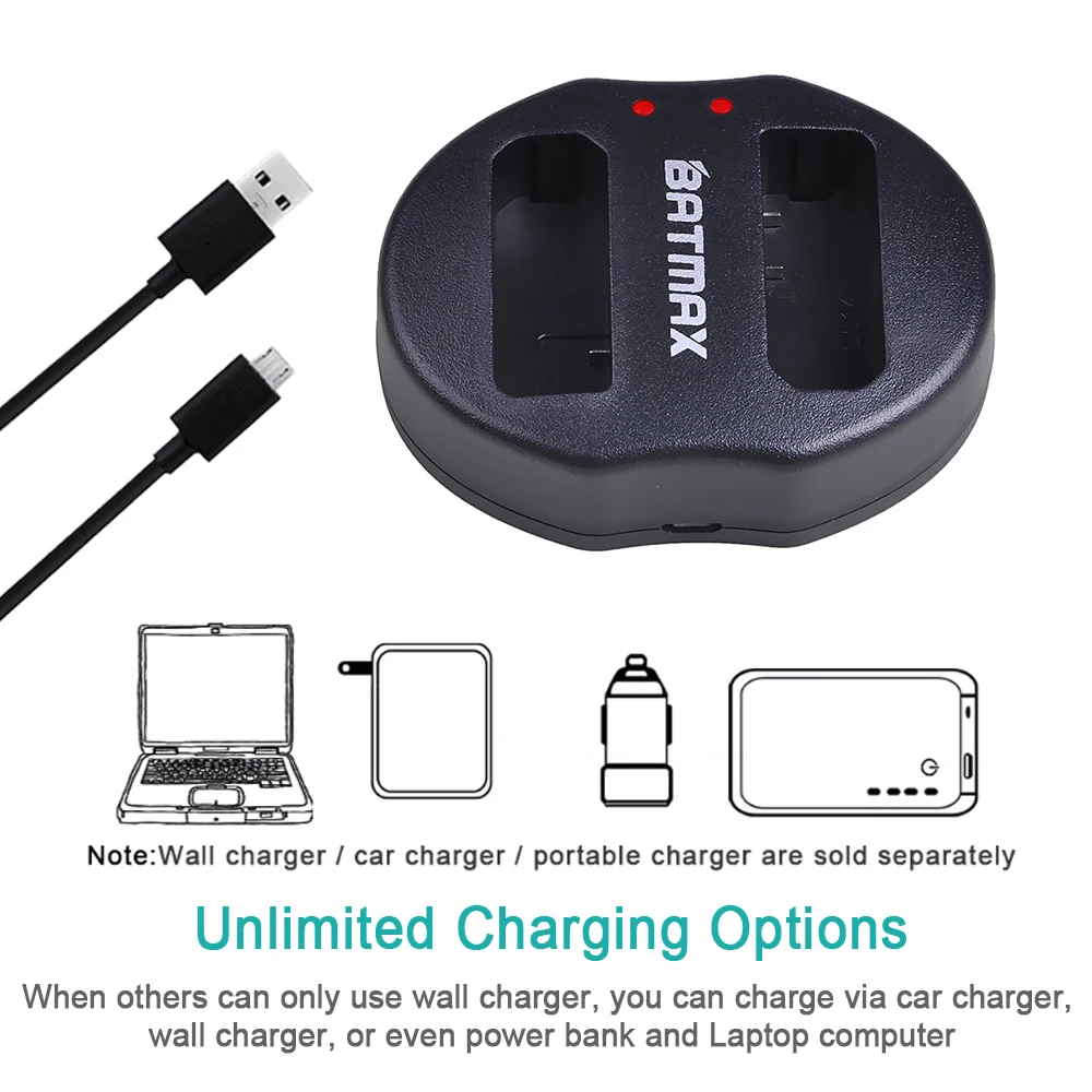 Аккумуляторные блоки ENEL14 EN EL14 3 шт. EN-EL14 + зарядное устройство с двумя USB-портами