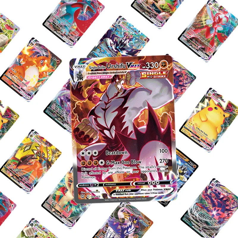 

In Stock! Shining Cards GX EC 60-200pcs Pokemon Cards TEAM VMAX TAG Collection Trading TRAINER Card Game Trading Collection Toys