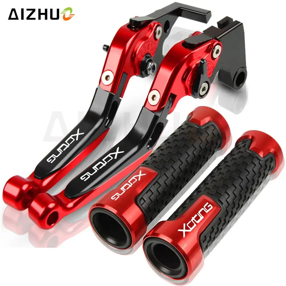 

Adjustable Brake Clutch Levers FOR KYMCO XCITING 250 300 400 500 ALLYEARE Motorcycle Handle Bar Hand Grips 7/8''22mm Handlebar