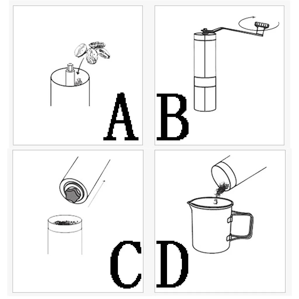 Портативная мини-кофемолка из нержавеющей стали ручная кофемолка для зерен | Дом
