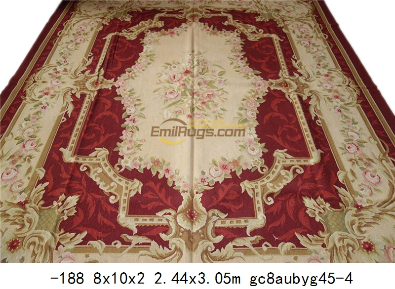 Французский шерстяной коврик aubusson коврики синий бежевый|blue area rug|rug bluearea rug |
