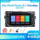 2Din Android10 автомобиль радио мультимедиа для Ford Focus 2 3 mk2 Mondeo 4 Kuga Fiesta Transit Connect S-MAX C-MAX 8 ядро IPS DSP, 4 ГБ, 64 ГБ