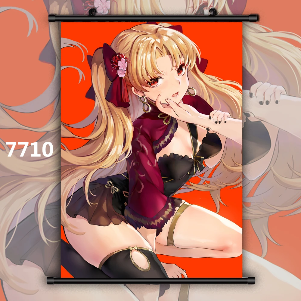 Fate Grand Order Lancer Ereshkigal Аниме Манга настенный плакат прокрутка|Рисование и