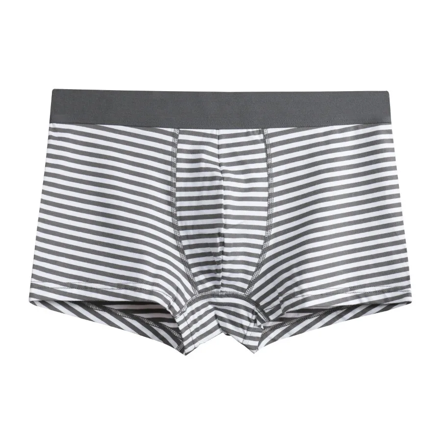 A0125 Gray M7 Мужские хлопковые мягкие Unerpant мужское Мужское нижнее белье, боксеры с коротким мошонком, забота о капсулах, функция молодежного здоровья, сеульские выпуклые трусы-боксеры - Цвет: A0125 Gray M7