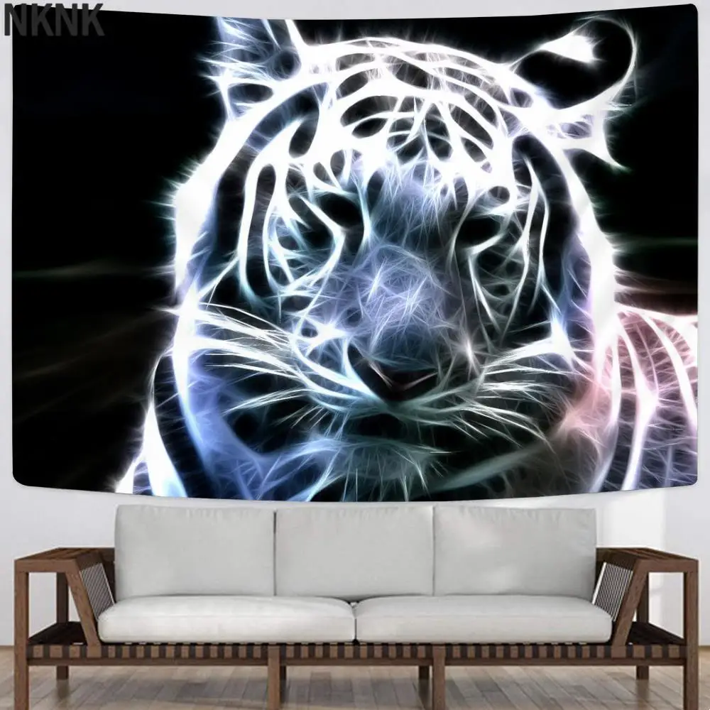 

NKNK Tiger Tapiz Animal Tapestries Love Wall Tapestry Landscape Rug Wall Wall Hanging Boho decor Hippie New