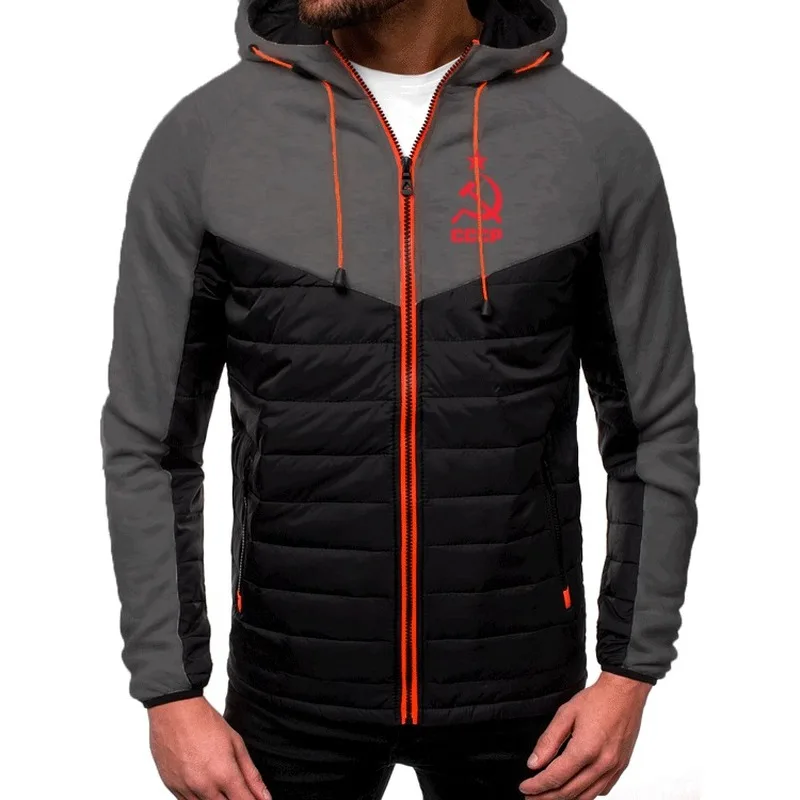 

2021 new Men Hoodies Unique CCCP Russian USSR Soviet Union Print Hooded Mens Jacket Brand Casual Sweatshirt