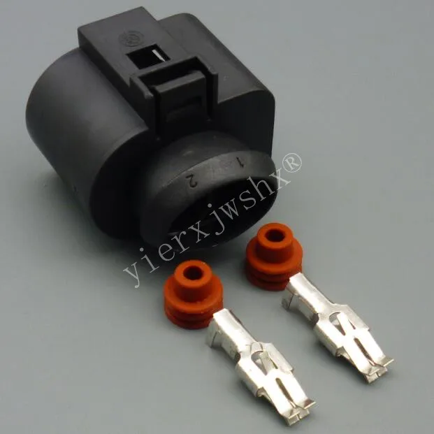 Yierxjwshx 2 Pin 6.3mm Auto plug Sealed Fuel Lnjection Connector Housing 1J0973752 For VW Toyota Honda Hyundai Elantra 1J0973852 |