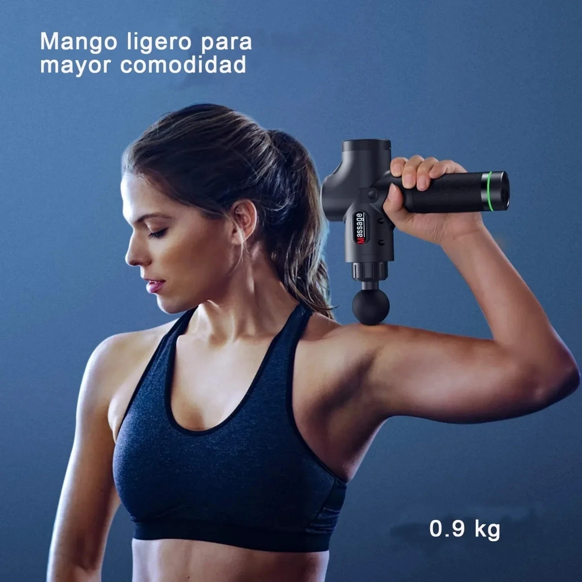 Массажный пистолет для глубоких тканей мини-массажер с ЖК-дисплеем и сенсорным