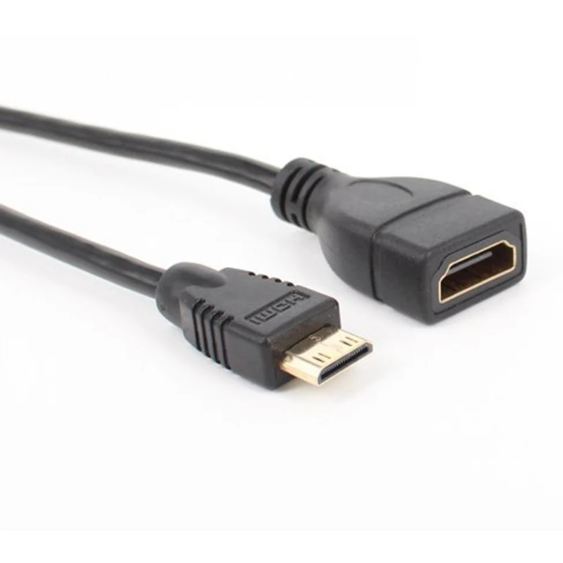 Переходник с Mini HDMI папа на мама Кабель-адаптер 1080P адаптер для ноутбука |