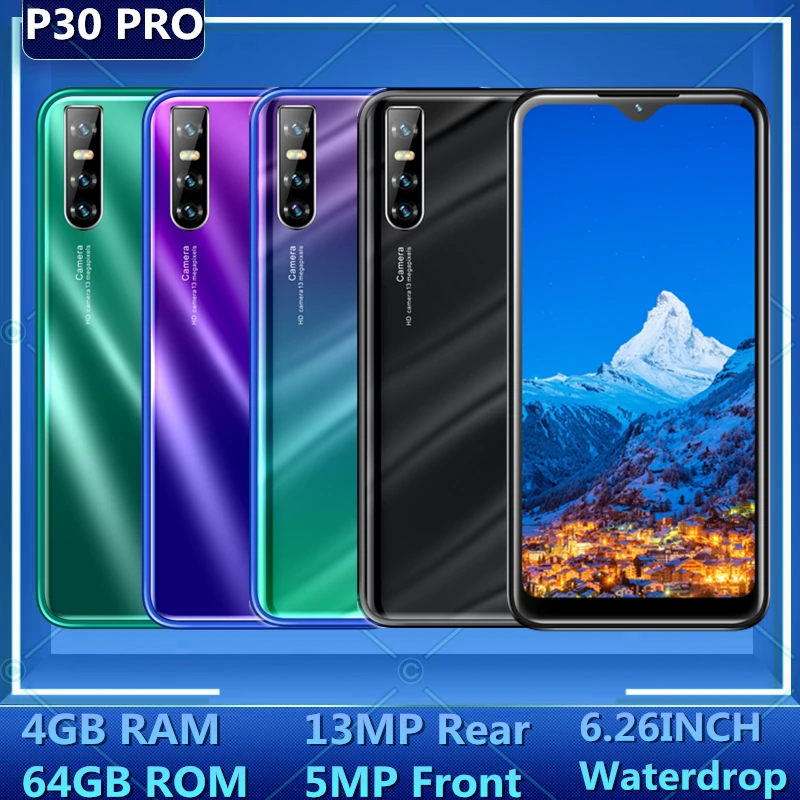 Оригинальные смартфоны P30 Pro мобильный телефон 4 Гб RAM 64 ROM 6 26 дюйма 13MP