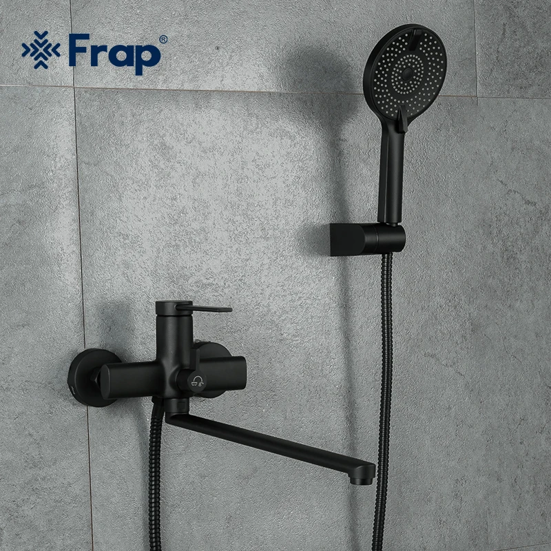 

Frap Black Bathtub Faucet Bathroom Shower Bath Mixer Bain Et Douche Mitigeur Torneira Banheiro Baterie Łazienkowe Ducha F2267-6