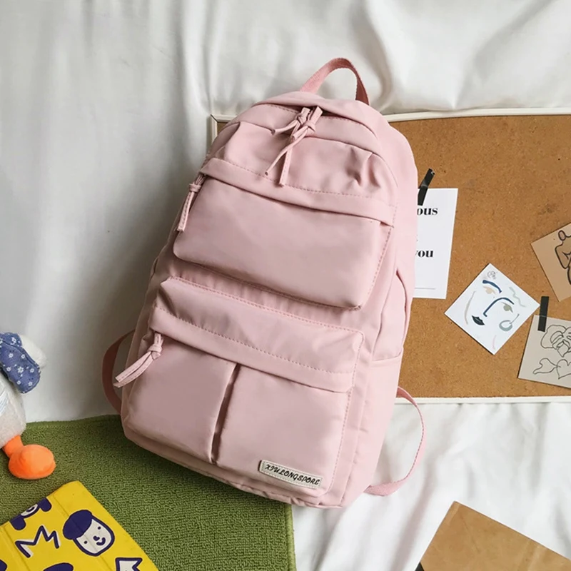 

Schoolbag Girl Korean High School and College Student Backpack Japanese Simple Large Capacity Vintage Girl Backpack