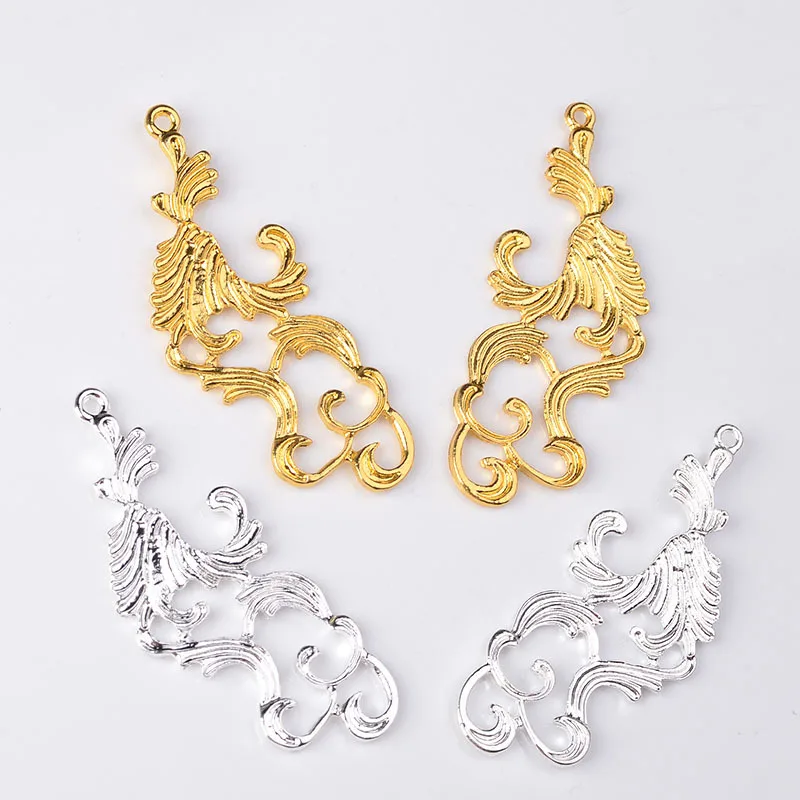 10 шт. 28*64 мм модный металлический сплав облако кулон золото/KC золото/серебро цвет