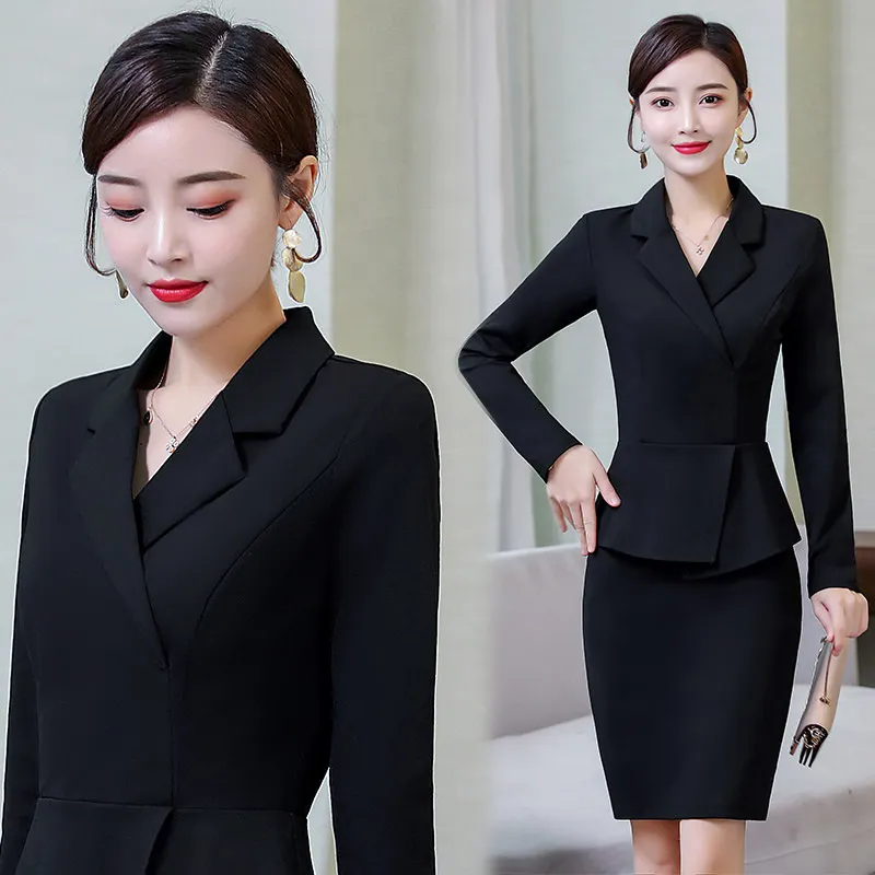 Осенняя одежда деловое платье новинка 2020 женское Модное Элегантное стройнящее