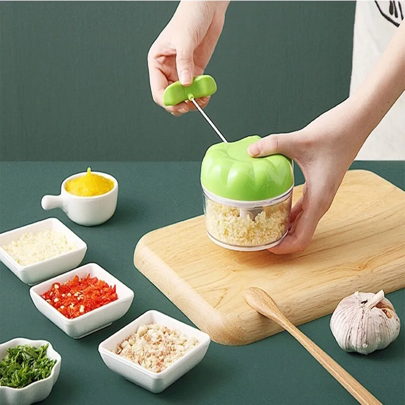 

Manual Garlic Press Multi-function Garlic Grinding Chopper Food Vegetables Cutter Meat Grinders Kitchen Gadgets Garlic Artifact