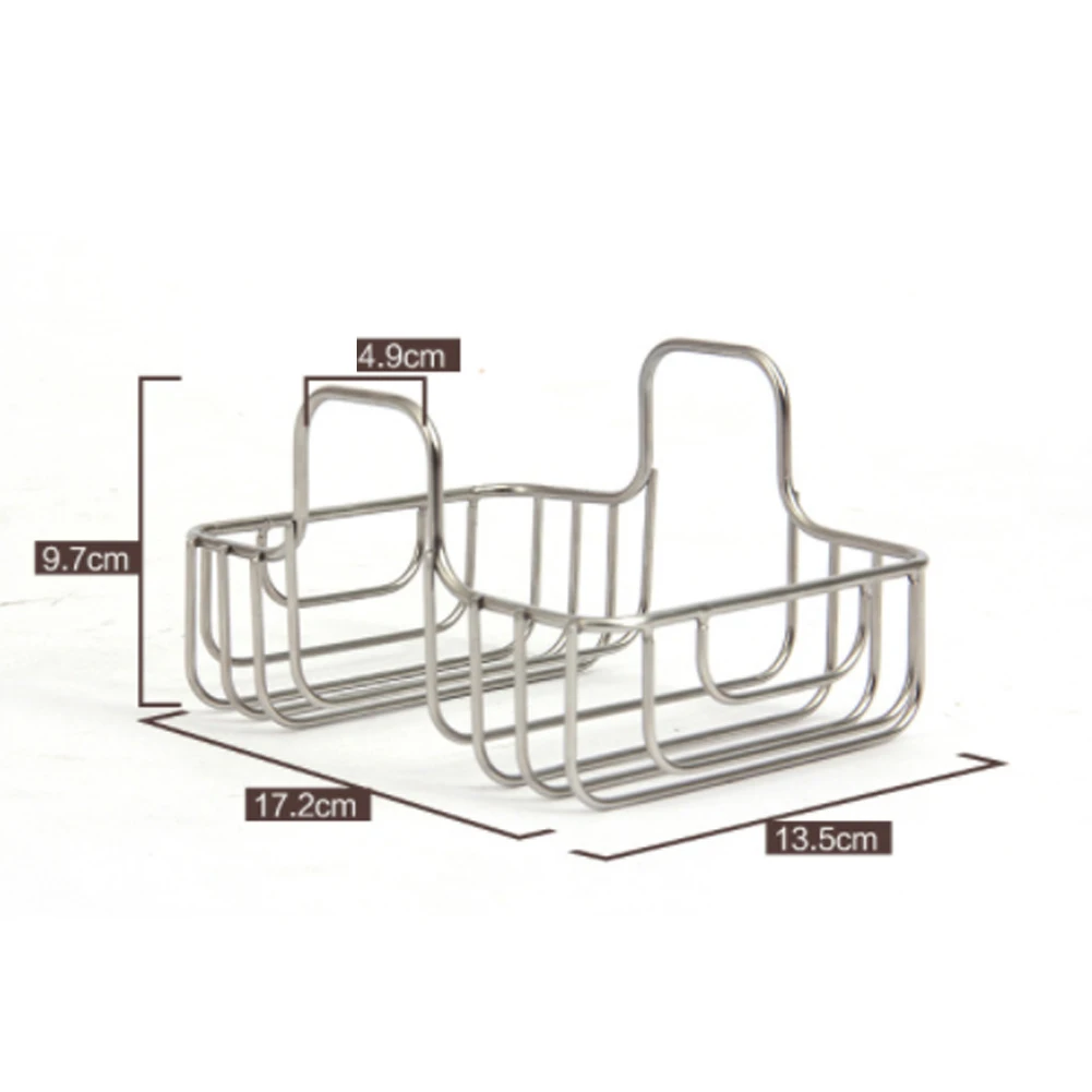 Кухня стеллаж для хранения Нержавеющая сталь 2-сторонний умывальник нержавеющей