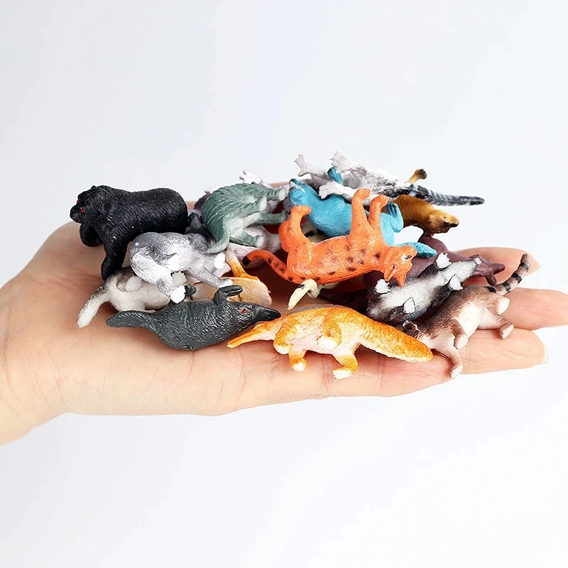 16 шт./набор экшн-фигурки в виде животных |