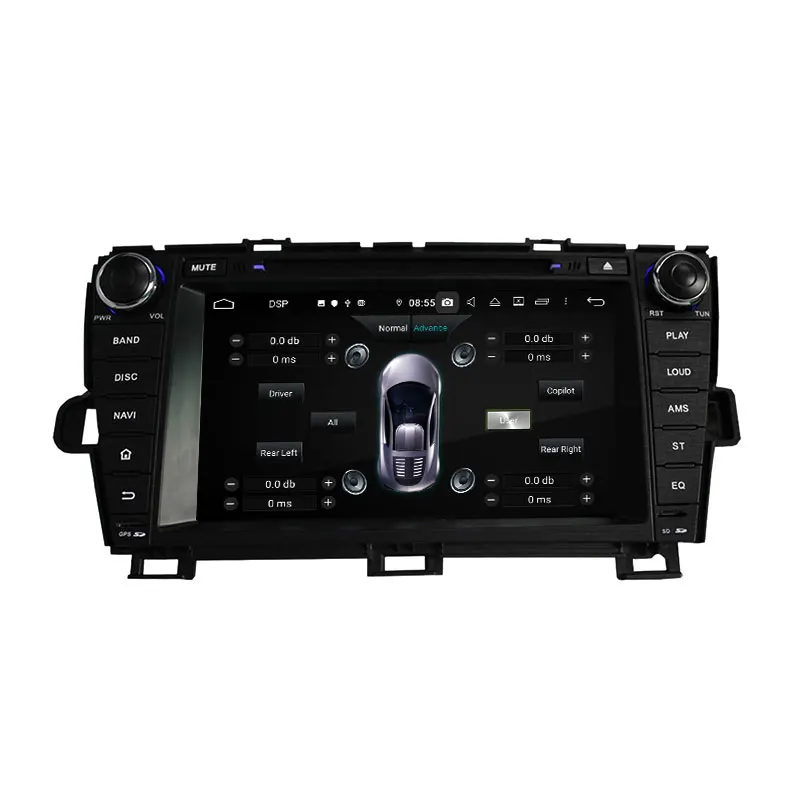 Автомобильный радиоприемник 2 Din Android 10 0 4 + 64 ГБ PX5 для Toyota PRIUS 2009 2013 LHD