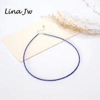 2mm small crystal chain necklace with silver 925 jewelry accessories for collares para mujer choker heart tail chain