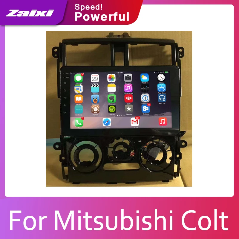 ZaiXi Android 2 Din Автомобильный Радио Мультимедиа Видео плеер Авто Стерео gps карта для Mitsubishi Colt 2002- медиа Navi навигация